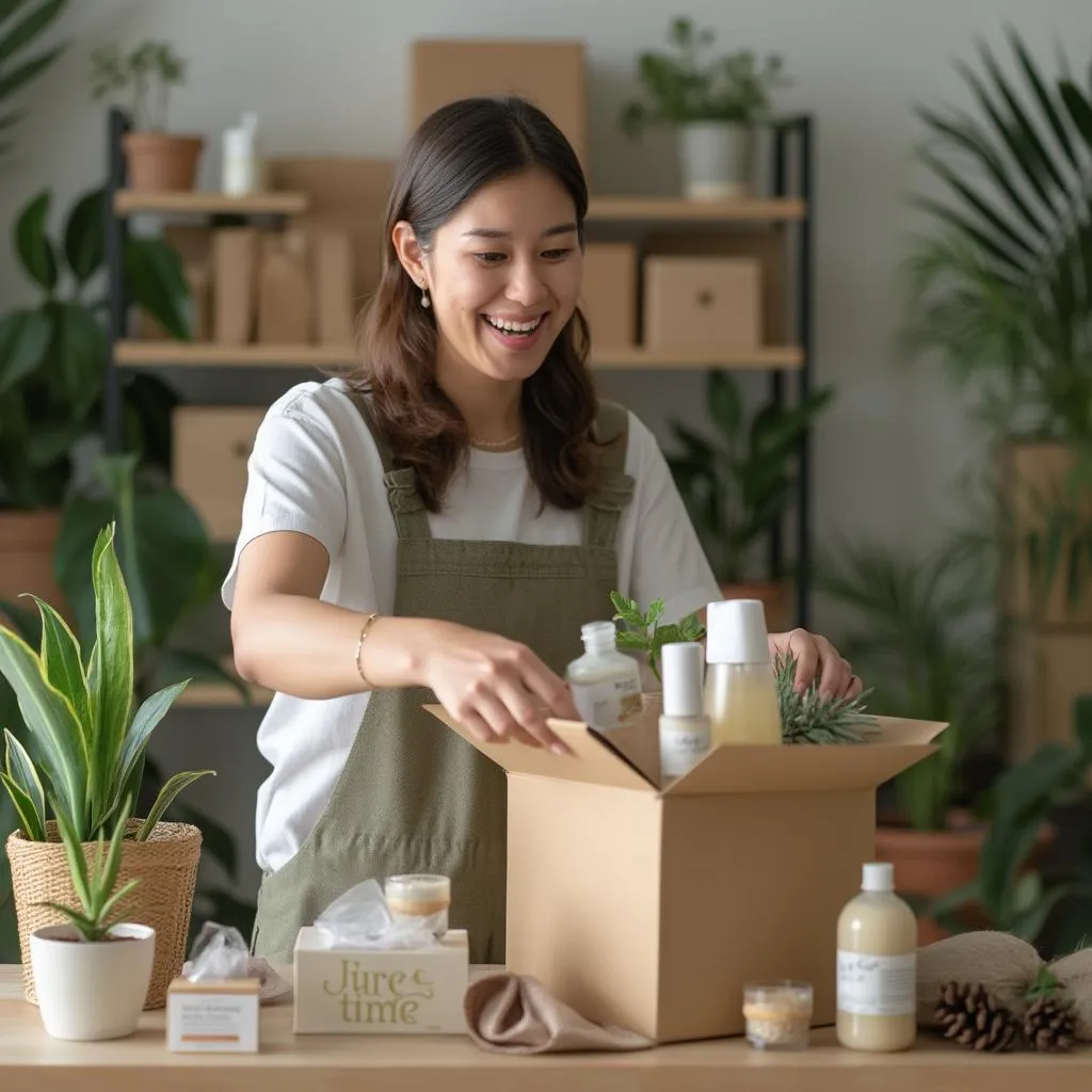 Empresa de e-commerce con empaques sostenibles